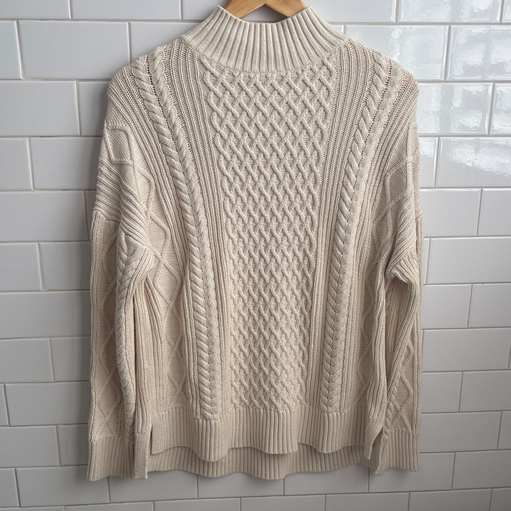 J. Crew Ivory Knit Sweater